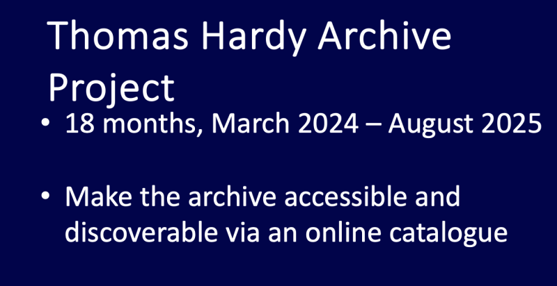 The Hardy Archive Project
